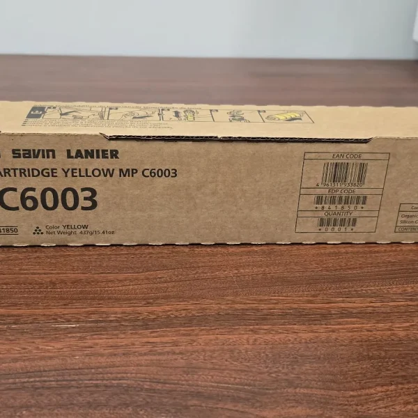 Genuine Ricoh #841852 MPC6003 YEL Original OEM Toner Cartridge