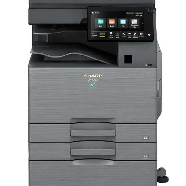 Sharp BP-70C31 — Low Meter Count, Color Laser Multifunction Printer (Refurbished)